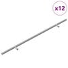 vidaXL Uchwyt 12 szt. Srebrny 500 mm Stal