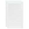 vidaXL Drzwi żaluzjowe do szafki, 2 szt., białe, 99,3x59,4 cm, sosnowe