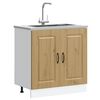vidaXL Szafka pod zlewozmywak, Kalmar, dąb artisan, 80x46x81,5 cm
