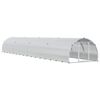 vidaXL Kurnik srebrny 800 x 150 x 100 cm Stal ocynkowana