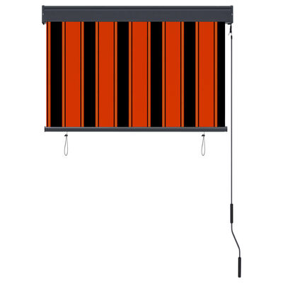 vidaXL Roleta zewnętrzna, 100x250 cm, pomarańczowo-brązowa