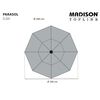 Madison Parasol ogrodowy Elba, 300 cm, kolor taupe