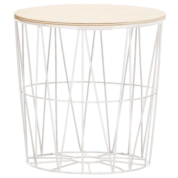 vidaXL Stoliki kawowe, 4 szt., białe