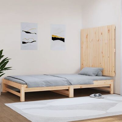vidaXL Wezgłowie łóżka, 108x3x90 cm, lite drewno sosnowe
