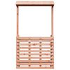 vidaXL Barowy stolik ogrodowy z daszkiem, 112,5x57x195,5 cm, drewniany