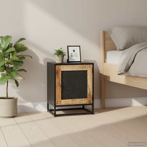 vidaXL Szafka nocna, 40x30x50 cm, surowe drewno mango