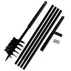 vidaXL Świder glebowy z uchwytem, 180 mm, z rurą przedłużającą, 5 m, stal