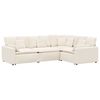 vidaXL Sofa modułowa z poduszkami Tkanina przypominająca wełnę