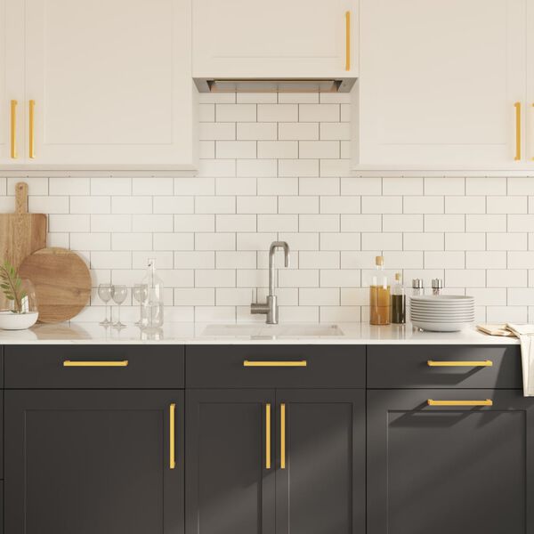 vidaXL Uchwyty do szafek, 20 szt., złote, 192 mm, stal nierdzewna