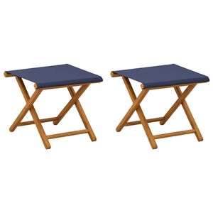 vidaXL Fotel ogrodowy 2 pcs Lite Drewno Eukaliptusowe niebieski
