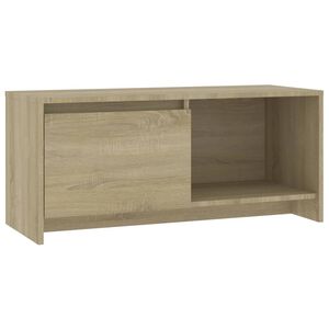 vidaXL Szafka pod TV, dąb sonoma, 90x35x40 cm, materiał drewnopochodny