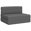 vidaXL Składana Sofa Ł&oacute;żko jasnoszary 70 x 72 x 60 cm tkanina