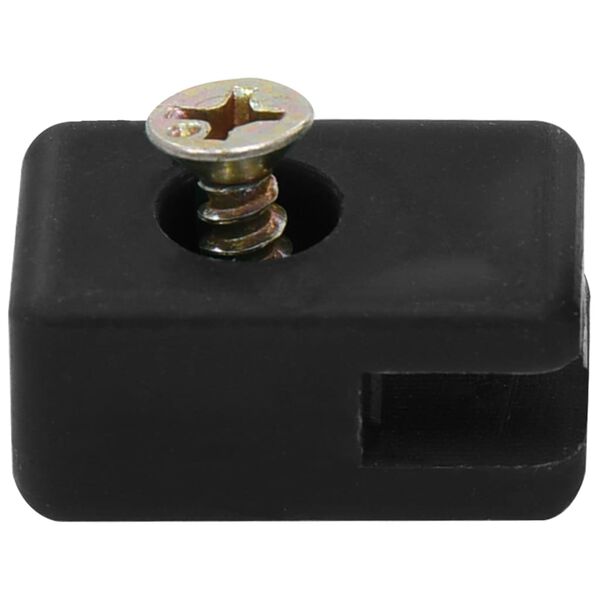 vidaXL Przelotka do drutu siatki ogrodzeniowej ze śrubą, 100 zestawów