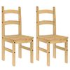 vidaXL Krzesła stołowe, 2 szt., 40x46x99 cm, lite drewno sosnowe