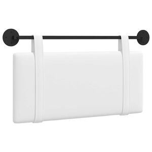 vidaXL Wisząca Głowa Montowane na ścianie Biały 90 x 55 x 5 cm tkanina