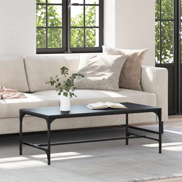 vidaXL Stolik kawowy Czarny Dąb 100 x 50 x 35 cm