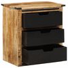 vidaXL Szafka z 3 szufladami, 55x35x60 cm, lite drewno mango