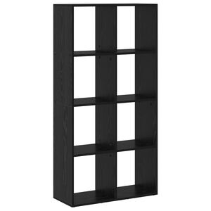 vidaXL Szafka na książki 8 poziomy 69,5 x 29 x 137,5 cm Czarny Dąb