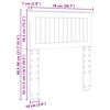 vidaXL Zagłówek Szary Sonoma 75 cm Materiał drewnopochodny