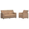 vidaXL Zestaw Sof 2 pcs Cappuccino Ekosk&oacute;ra