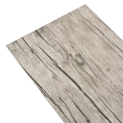vidaXL Panele podłogowe z PVC, 4,46 m², 3 mm, jasnoszare