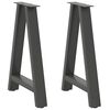 vidaXL Nogi do stołu jadalnego w kształcie litery A 2 szt. Antracyt 50x(72-73) cm Stal