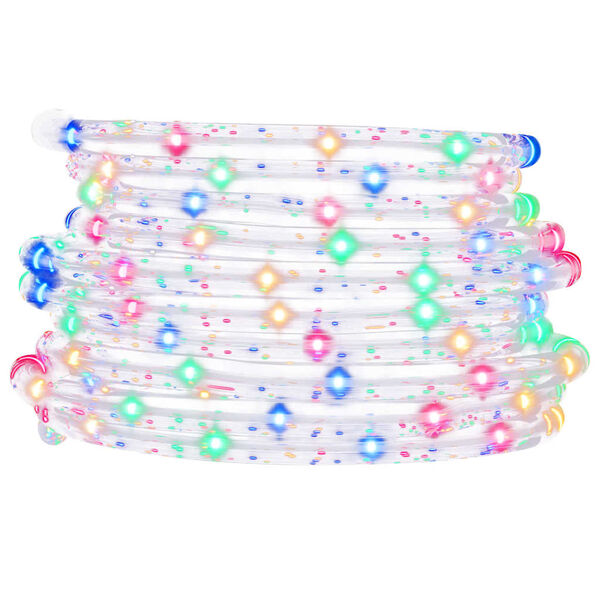 vidaXL Wąż świetlny, 1200 LED, wielokolorowy, 50 m, PVC