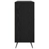 vidaXL Bufet Czarny Dąb 89,5 x 34 x 80 cm Materiał drewnopochodny