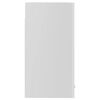 vidaXL Szafka wisząca z szybą "Lyon" wysoki połysk biała 60x31x60 cm