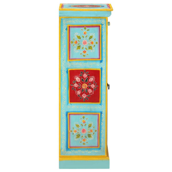 vidaXL Ręcznie malowana szafka, 40x30x90 cm, lite drewno mango