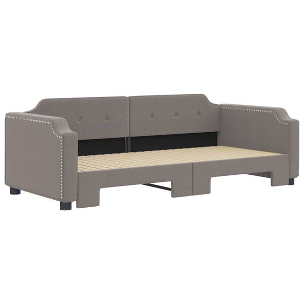 vidaXL Sofa rozsuwana, kolor taupe, 100x200 cm, tkanina