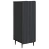 vidaXL Bufet Czarny 34,5 x 33 x 92 cm Drewno inżynieryjne