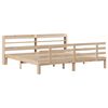 vidaXL Rama ł&oacute;żka z wezgłowiem, 200x200 cm, lite drewno sosnowe