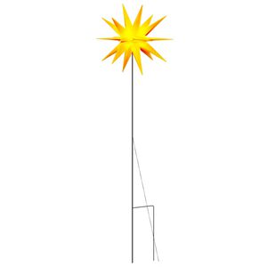 vidaXL Ozdoba świetlna LED na kołku, składana, ż&oacute;łta, 57 cm