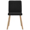 vidaXL Krzesła stołowe, 4 szt., czarne, obite tkaniną