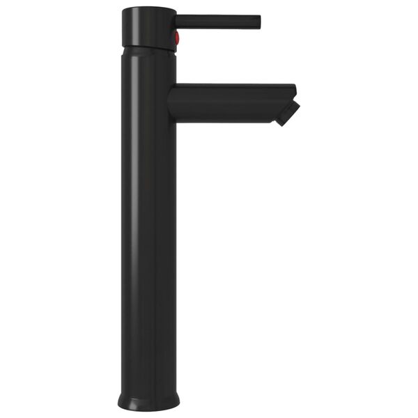 vidaXL Umywalka łazienkowa z kranem i korkiem, brąz, szkło hartowane