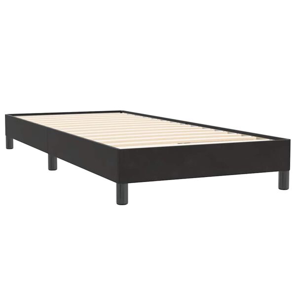 vidaXL Łóżko Box Spring bez materaca Czarne 90x220 cm Aksamit