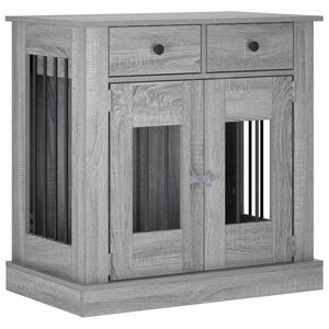 vidaXL Meble na klatkę dla psa Szary Sonoma 80 x 47,5 x 80 cm