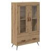 vidaXL Highboard Dąb rzemieślniczy 69,5 x 31 x 115 cm