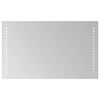 vidaXL Lustro łazienkowe LED przezroczysty 50 x 30 cm szkło hartowane