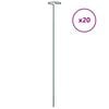 vidaXL Podp&oacute;rki do roślin, 20 szt., ciemnozielone, 61 cm, stalowe