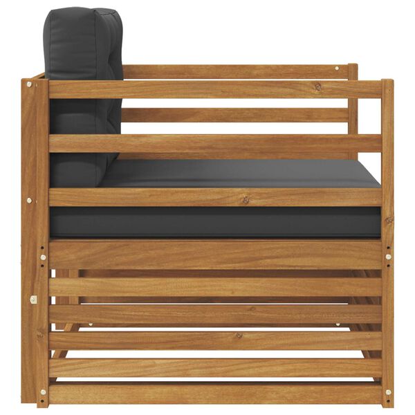 vidaXL Zestaw sof na zewnątrz Lite drewno akacjowe i poliester