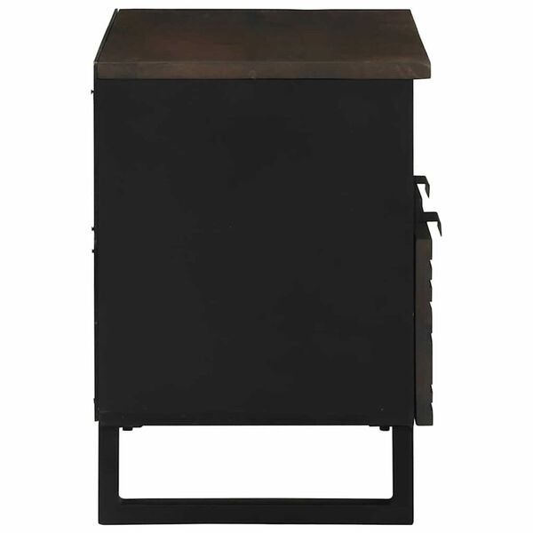 vidaXL Jednostki telewizyjne z szufladą orzech włoski 70 x 33 x 46 cm