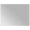 vidaXL Lustro łazienkowe z LED, 60x80 cm