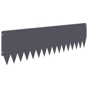 vidaXL Krawężnik do trawnika 20 szt. 103 x 30 cm Stal antracytowy
