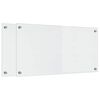 vidaXL Panel kuchenny 2 szt. przezroczysty 80 x 40 cm szkło hartowane