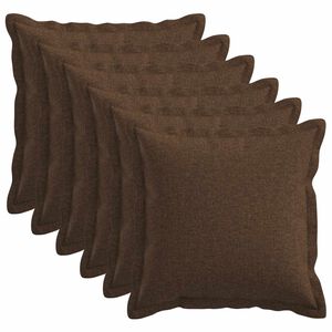 vidaXL Poszewka na poduszkę 6 szt. HOUTEN brązowy 30 x 30 cm