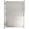 vidaXL Brama ogrodowa 100x120 cm Stal nierdzewna