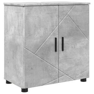 vidaXL Szafka Łazienkowa z drzwiami Betonowy szary 61 x 35 x 64 cm