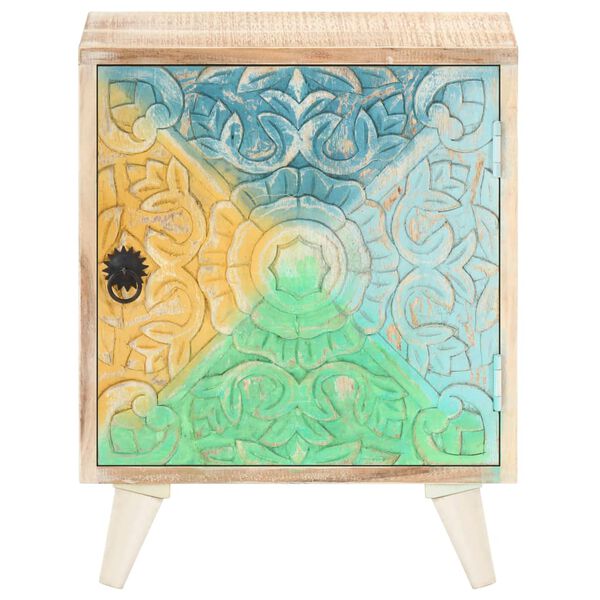 vidaXL Rzeźbiona szafka nocna, 40 x 30 x 50 cm, lite drewno akacjowe